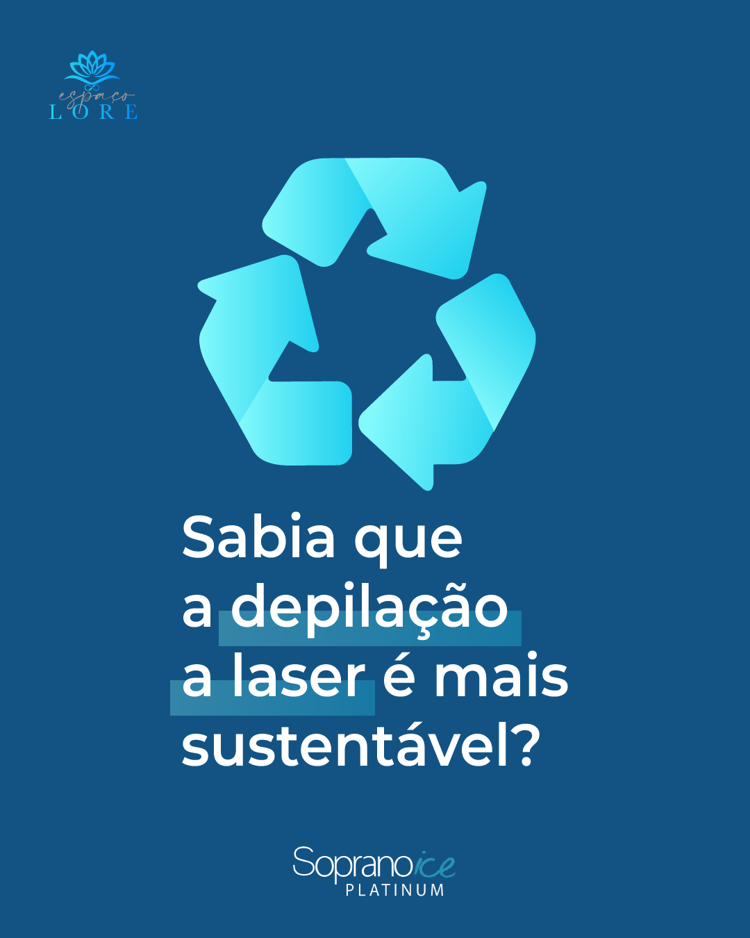 Sabia que a depilação a laser é mais sustentável?