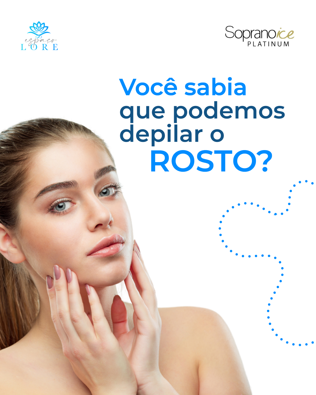 Você sabia que podemos depilar o rosto?